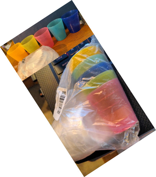 TUPPERWARE 10 TUPPER MINI MIDGETS MULTI-COLORED w/ WHITE SEALS NEW