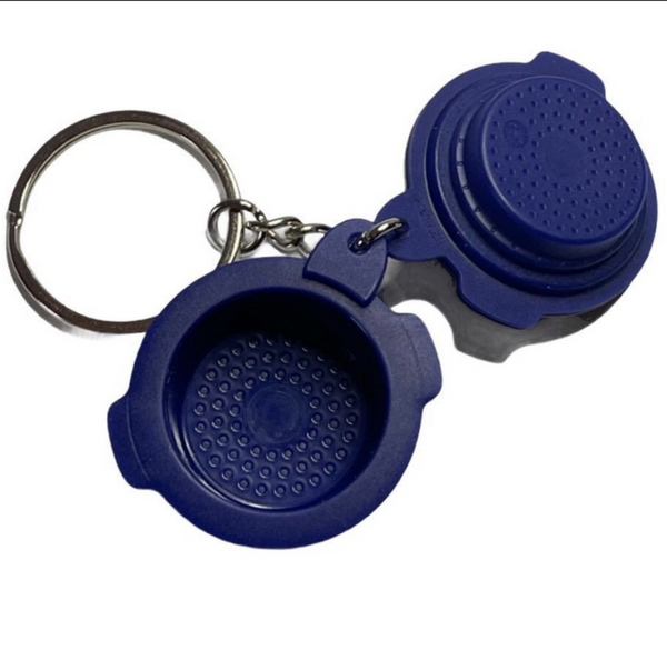TUPPERWARE 5 RARE Mini MULTI SMART COOKER Key Chain ROYAL BLUE NEW