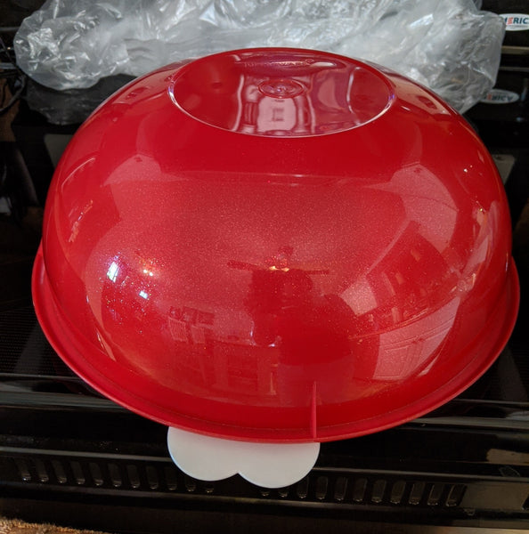 TUPPERWARE FIX N MIX 26-c EXTRA LARGE MIXING SERVING STARLIGHT SPARKLE BOWL W/ PEARL SEAL - Plastic Glass and Wax ~ PGW