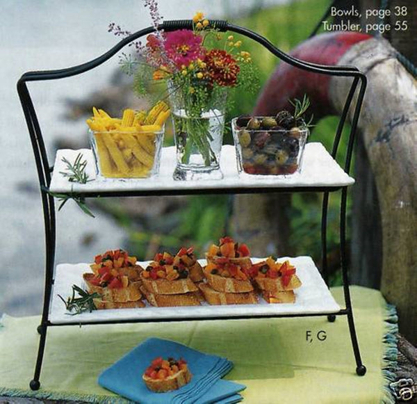 SOUTHERN LIVING @ HOME WH MOUNT VERNON PINE SPRIG TRAY GREEN RECTANGLE SERVING