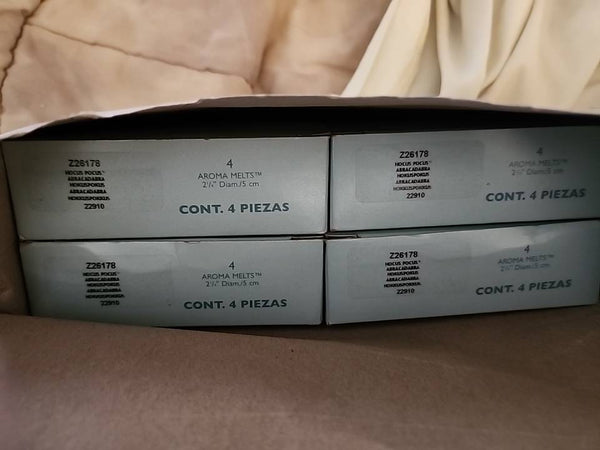 PARTYLITE 4 BXS 16 SCENT PLUS MELTS ROUND AROMA WAX FRAGRANCE ROASTED CHESTNUTS