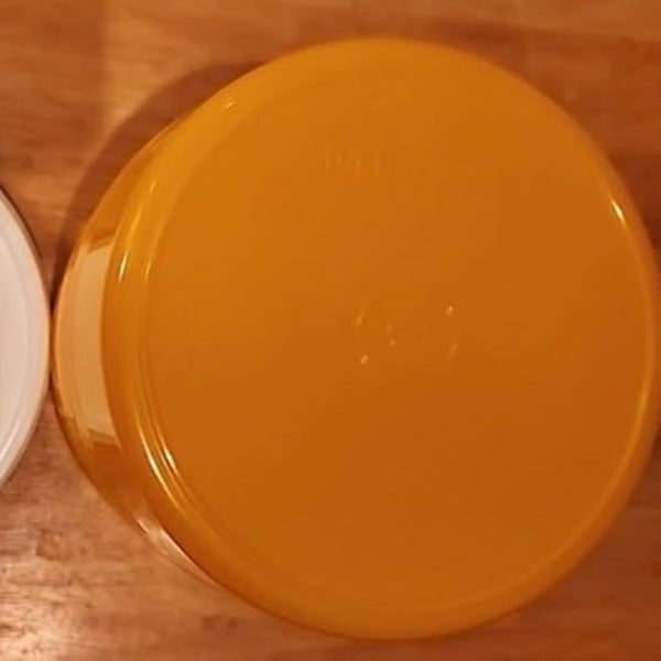 TUPPERWARE 2-C BIG WONDERS BOWL 4 RUBINE BOWLS w/ SNOW WHITE TABBED SEALS - Plastic Glass and Wax ~ PGW