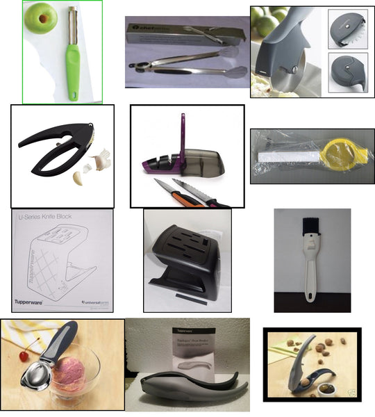 TUPPERWARE CHEF SERIES II PROFESSIONAL COOKWARE 11-PIECE COMPLETE SET SHIPS FREE!! - Plastic Glass and Wax ~ PGW