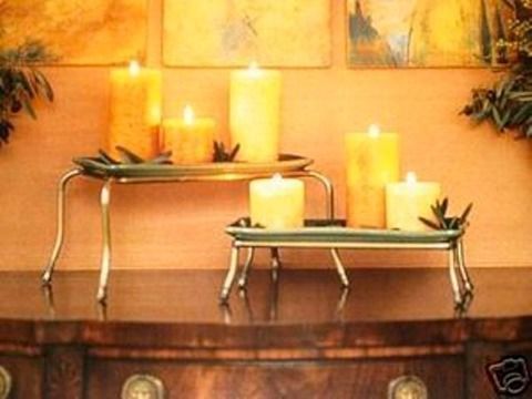 SOUTHERN LIVING @ HOME WH MOUNT VERNON PINE SPRIG TRAY GREEN RECTANGLE SERVING