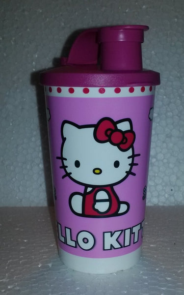 TUPPERWARE 4-Pc HELLO KITTY Lunch Set 11-oz Flip Top Tumbler - 1 Lg - 2 Sm Packables
