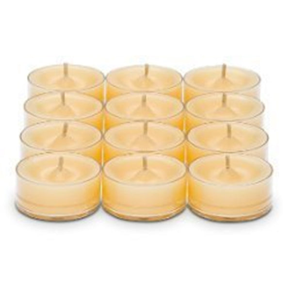 PartyLite Tealight Candles - 1 Box - 1 Dozen Tealights - 12 CANDLES GOLDEN LEAVES