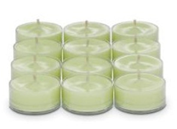 PartyLite Tealight Candles - 1 Box - 1 Dozen Tealights - 12 CANDLES LEMON LIME MACAROON