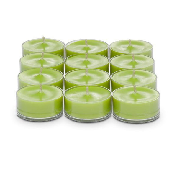 PartyLite Tealight Candles - 1 Box - 1 Dozen Tealights - 12 CANDLES LIME TWIST