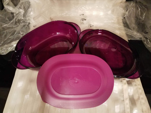 Tupperware ONE (1) MICROWAVE VENT N SERVE 5-c / 1.2 L SQUARE CONTAINER GREEN APPLE