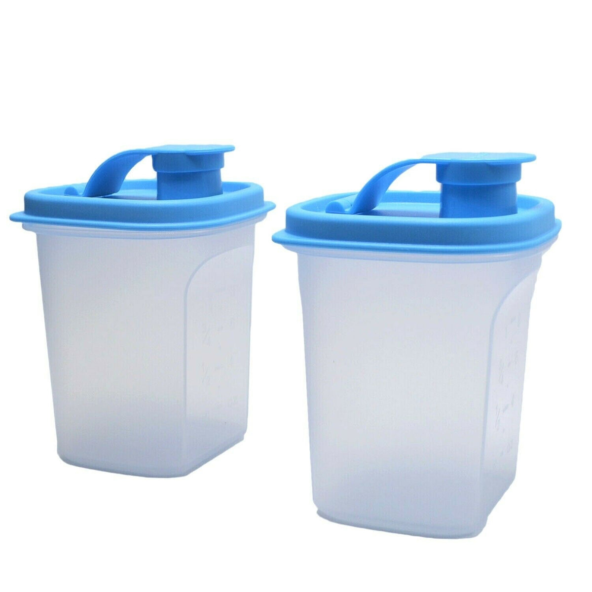 Tupperware CLASSIC SMALL CONTAINERS 6 piece Set Includes two each: 1-cup  240 mL 2-cup 500 mL and 3 cup 800 mL containers with seals