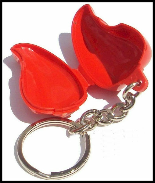TUPPERWARE 1 Mini RARE OVERSIZED CHILI RED PEPPER KeyChain BRIGHT RED