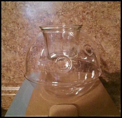 PartyLite BLOWN GLASS VOTIVE TEALIGHT CANDLE HOLDER HANGING TERRARIUM NIB - Plastic Glass and Wax ~ PGW