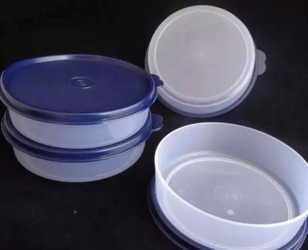 TUPPERWARE 1.5-cup WONDER BOWL SET OF 4 WINTER GREEN BOWLS w/ SEALS