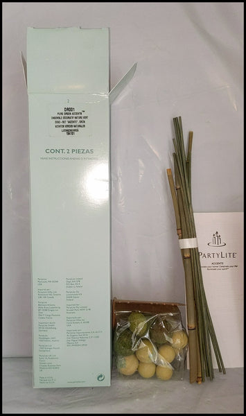 PartyLite EXOTIC BROWN ACCENTS DECORATIVE ADDITIONS FOR FLORAL / CANDLE HOLDER