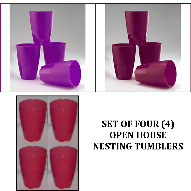 Tupperware Holiday Collectible Tumbler Set (4)-New: Tumblers &  Water Glasses