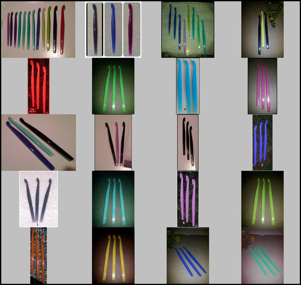 Tupperware 2 VARIOUS COLORED MULTI-PURPOSE FRUIT CITRUS PEELERS - 2 DIFFERENT COLORS