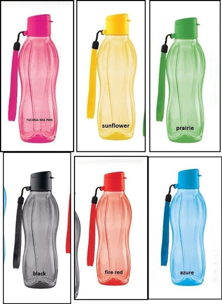 Tupperware 36-oz / 1L ECO WATER BOTTLE TUMBLER SHEER SNOW WHITE FLIP TOP SPOUT
