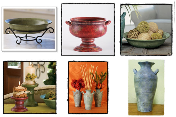 Southern Living at HOME WILLOW HOUSE SANTORINI CANDLE STANDS Set / 2 HOLDERS NIB