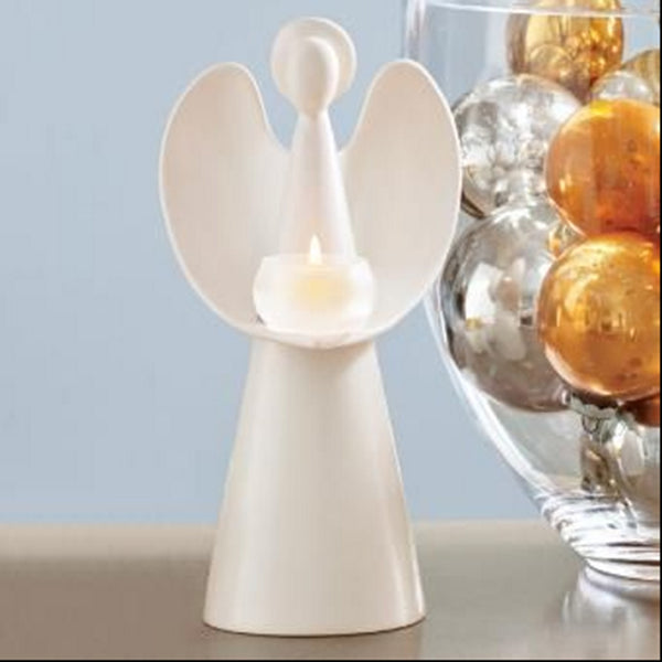 PartyLite ANGEL HEART GLAZED CERAMIC POTTERY TEALIGHT CANDLE HOLDER NIB - Plastic Glass and Wax