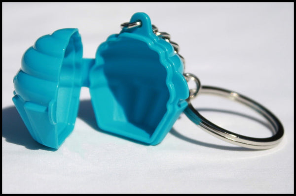 Tupperware ONE (1) Mini Shape-O-Toy Key Chain / Keychain / Rare Party Favor - Plastic Glass and Wax ~ PGW