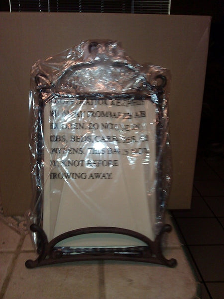 Southern Living at Home GALVESTON IRON MEMO BOARD WALL HANGING & PLATE STAND