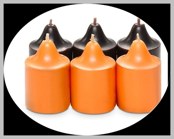 PartyLite 1 DOZEN Votive Wax Candles - 2 BOXES = 12 VOTIVES ~ HALLOWEEN NIGHT