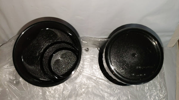 Tupperware Preludio ACRYLIC Watercolor DELUXE TUMBLERS Set/2 BLACK 400mL / 14-oz