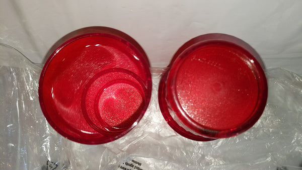 Tupperware Preludio ACRYLIC Watercolor DELUXE TUMBLERS Set/2 BLACK 400mL / 14-oz