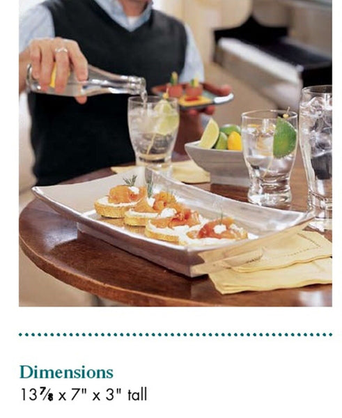 Southern Living @ HOME ASTORIA SILVER METROPOLITAN APPETIZER TRAY PLATTER