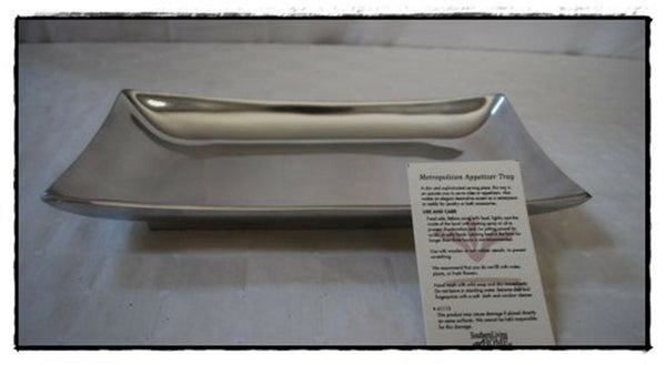 Southern Living @ HOME ASTORIA SILVER METROPOLITAN APPETIZER TRAY PLATTER