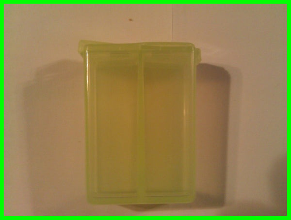 TUPPERWARE PERSONAL DUAL SALT & PEPPER SHAKER SHEER MARGARITA LIME GREEN - Plastic Glass and Wax ~ PGW