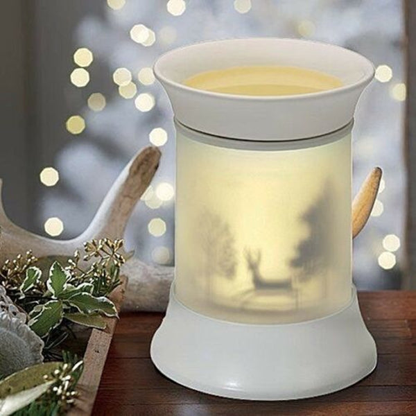 PartyLite Electric ScentGlow Aroma Melts PRANCING DEER Fragrance Warmer NIB - Plastic Glass and Wax