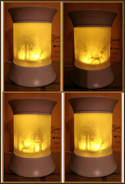 PartyLite Electric ScentGlow Aroma Melts PRANCING DEER Fragrance Warmer NIB - Plastic Glass and Wax