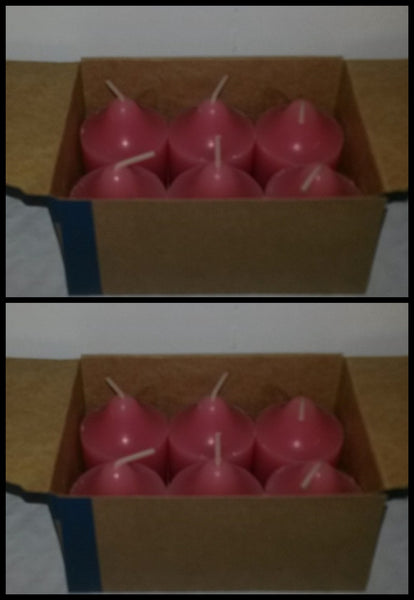 PartyLite 1 DOZEN Votive Wax Candles - 2 BOXES = 12 VOTIVES ~ ROSEWOOD