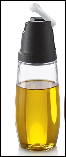 TUPPERWARE 1 TILT N SERVE COUNTERSCAPING POUR ACRYLIC CONTAINER AQUA / WHITE