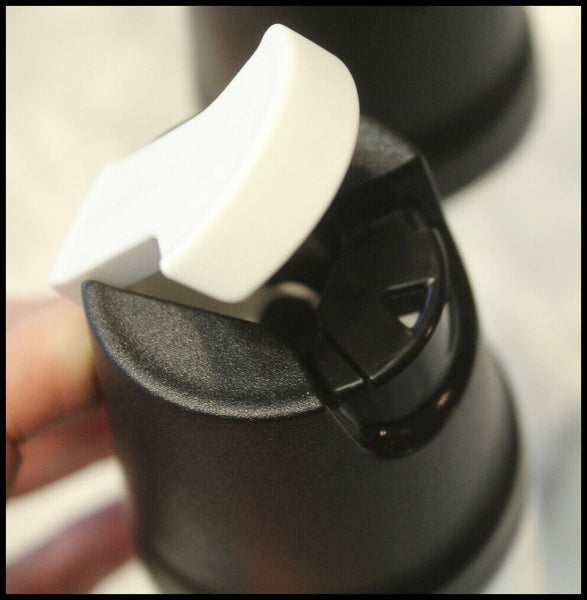 TUPPERWARE 1 TILT N SERVE COUNTERSCAPING POUR ACRYLIC CONTAINER AQUA / WHITE