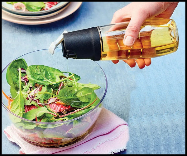 TUPPERWARE 1 TILT N SERVE COUNTERSCAPING POUR ACRYLIC CONTAINER AQUA / WHITE