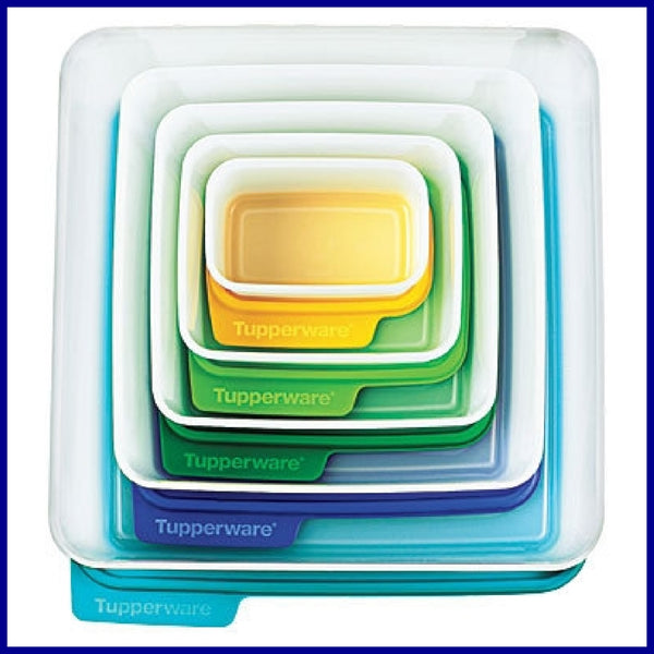 TUPPERWARE 1 SMALL 2-cup KEEP TABS STORAGE KEEPER CONTAINER BRIGHT RED