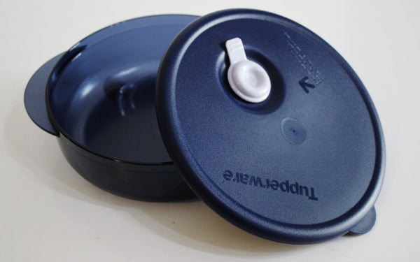 Tupperware Vent N Serve VNS MICROWAVE SMALL ROUND 2.5-c / 600mL COSMOS BASE RED VENT