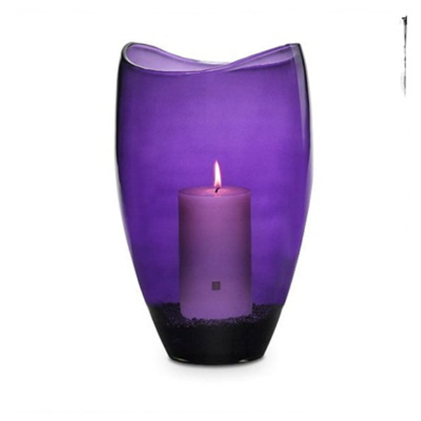 PARTYLITE ILLUSIONS CHRISTMAS TREE HURRICANE CANDLE HOLDER SLEEVE W/ TEALIGHT TREE NIB