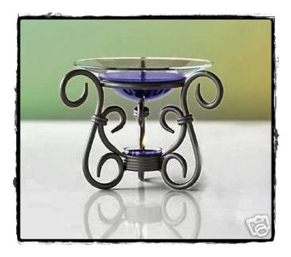 PartyLite ANTIQUE BRASS BRONZE Tealight Fragrance Scent Plus Wax Aroma Melts Warmer NIB