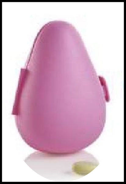 TUPPERWARE Avocado Shaped PINK Refrigerator Locker Hinged Novelty Keeper