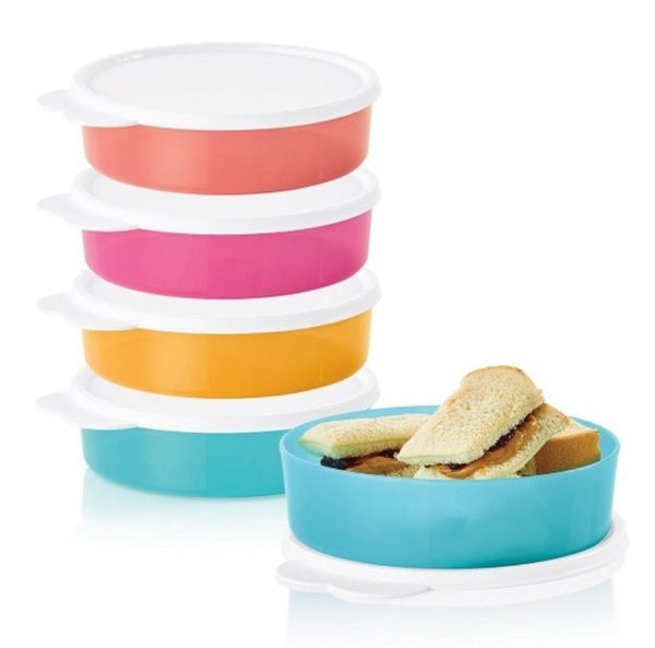 TUPPERWARE 1.5-cup WONDER BOWL SET OF 4 WINTER GREEN BOWLS w/ SEALS