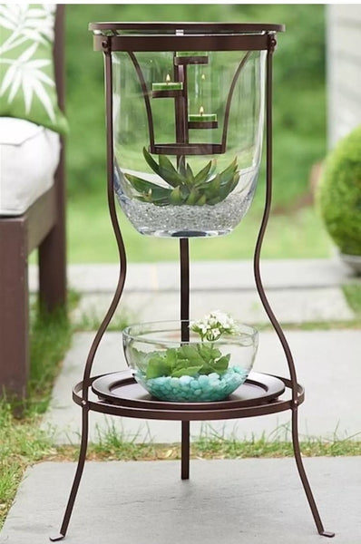 PARTYLITE ANTIQUE BRASS BRONZE WALL CROSS CANDLE HOLDER SCONCE NWOB