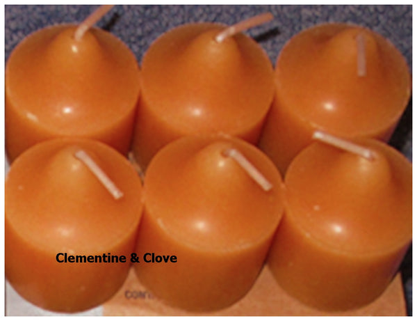 PartyLite 1 DOZEN Votive Wax Candles - 2 BOXES = 12 VOTIVES ~ CLEMENTINE & CLOVE