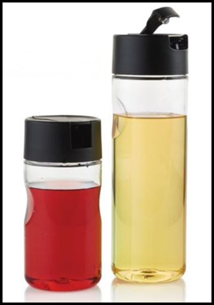 TUPPERWARE 1 LARGE & 1 MEDIUM SET / 2 COUNTERSCAPING LIQUID CONTAINER RADIANT ORCHID - PURPLE