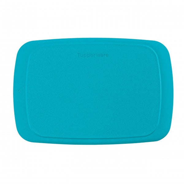 TUPPERWARE RECTANGLE FRIDGE STACKABLES CUTTING BOARD Tropical Water Blue