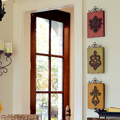 SOUTHERN LIVING AT HOME HERITAGE WALL ART SET OF 3 DECORATIVE PLAQUES - Plastic Glass and Wax ~ PGW