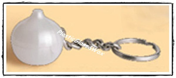 TUPPERWARE 1 Mini RARE PEARL WHITE ONION KEEPER KeyChain NEW