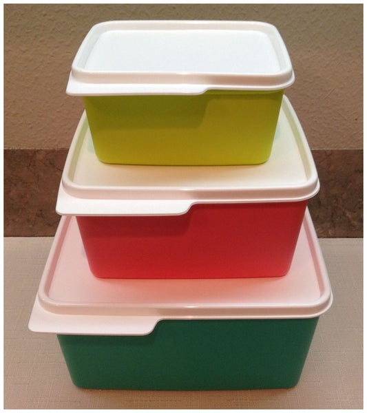 TUPPERWARE 1 SMALL KEEP TABS STORAGE KEEPER CONTAINER w/ SNOW WHITE TABBED SEAL